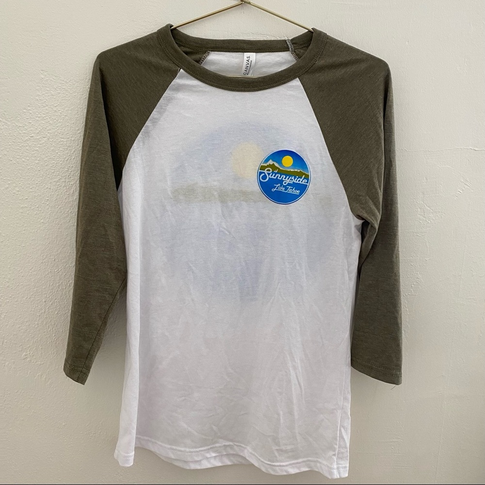 Sunnyside Lake Tahoe Baseball T Shirt Small Unisex